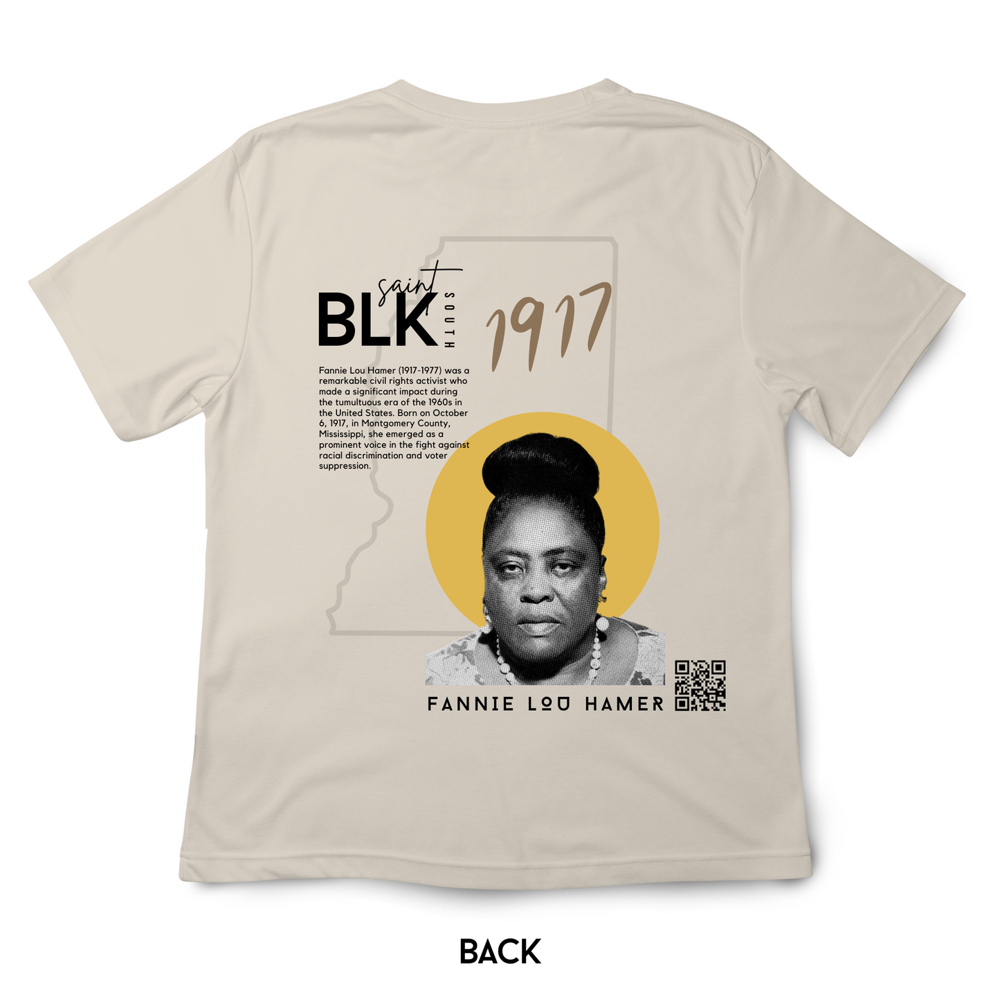 Fannie Lou Hamer State + Story (IVORY) | Unisex T-shirt