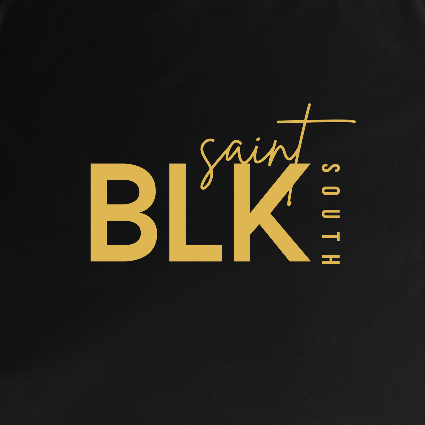 BLK South Saint Logo + QR Code (BLACK) | Unisex T-Shirt