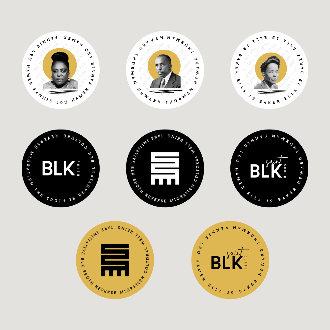 BLK South Sticker Pack (2x2in.)